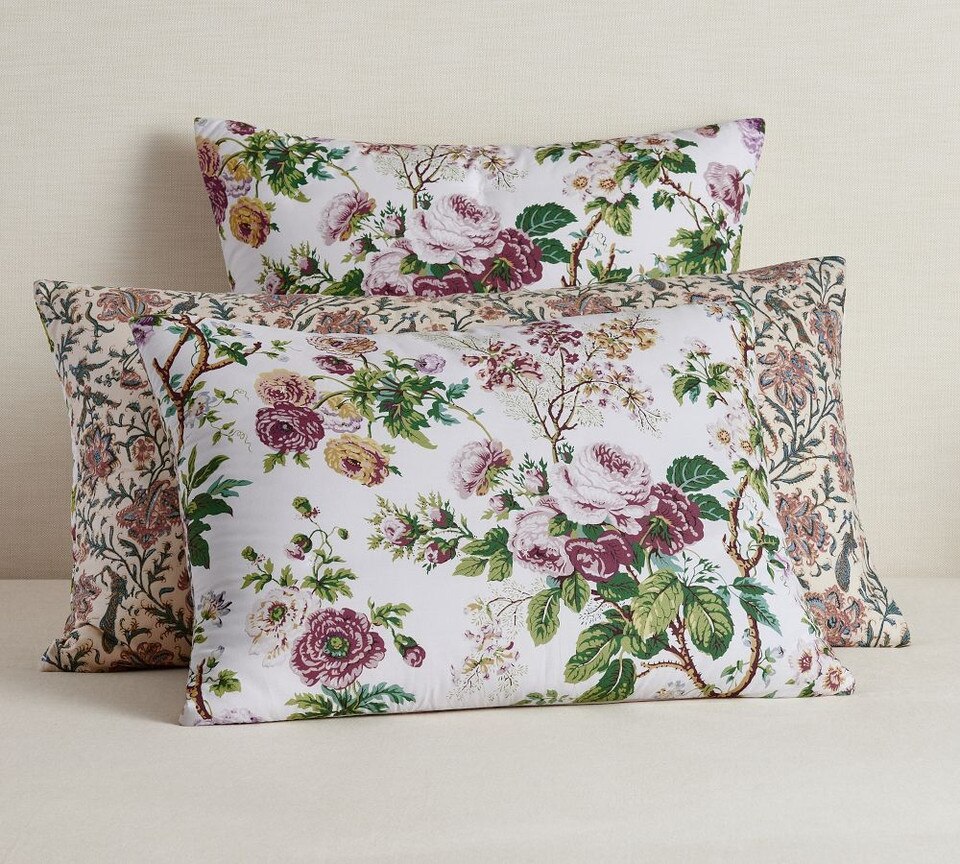 Eloise Garden Reversible Percale Pillowcase Pottery Barn Australia